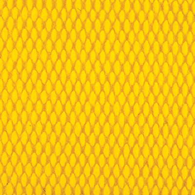 Yellow textured logo mat material