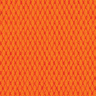 Orange textured logo mat material