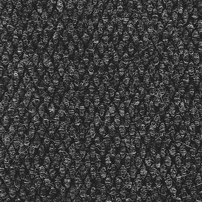 Carbon textured logo mat material